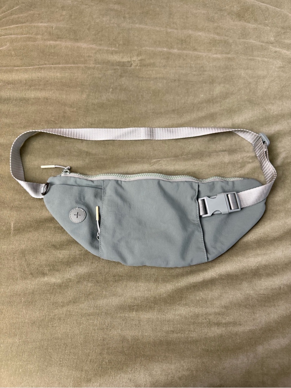 Minimalist Gray Green Waist Pack Belt Bag